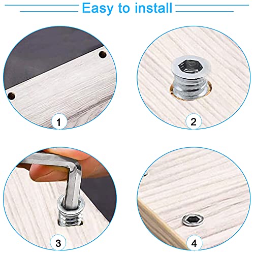 HJFH Manicotti da Avvitare M6 M8 M10 Filettato