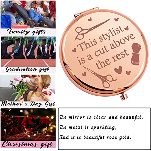 Aktap Hairdresser Gifts Compact Mirror For Hair Stylist Salon Hair Stylist Travel Makeup Mirror (Hairdresser Mirror) #TOP5