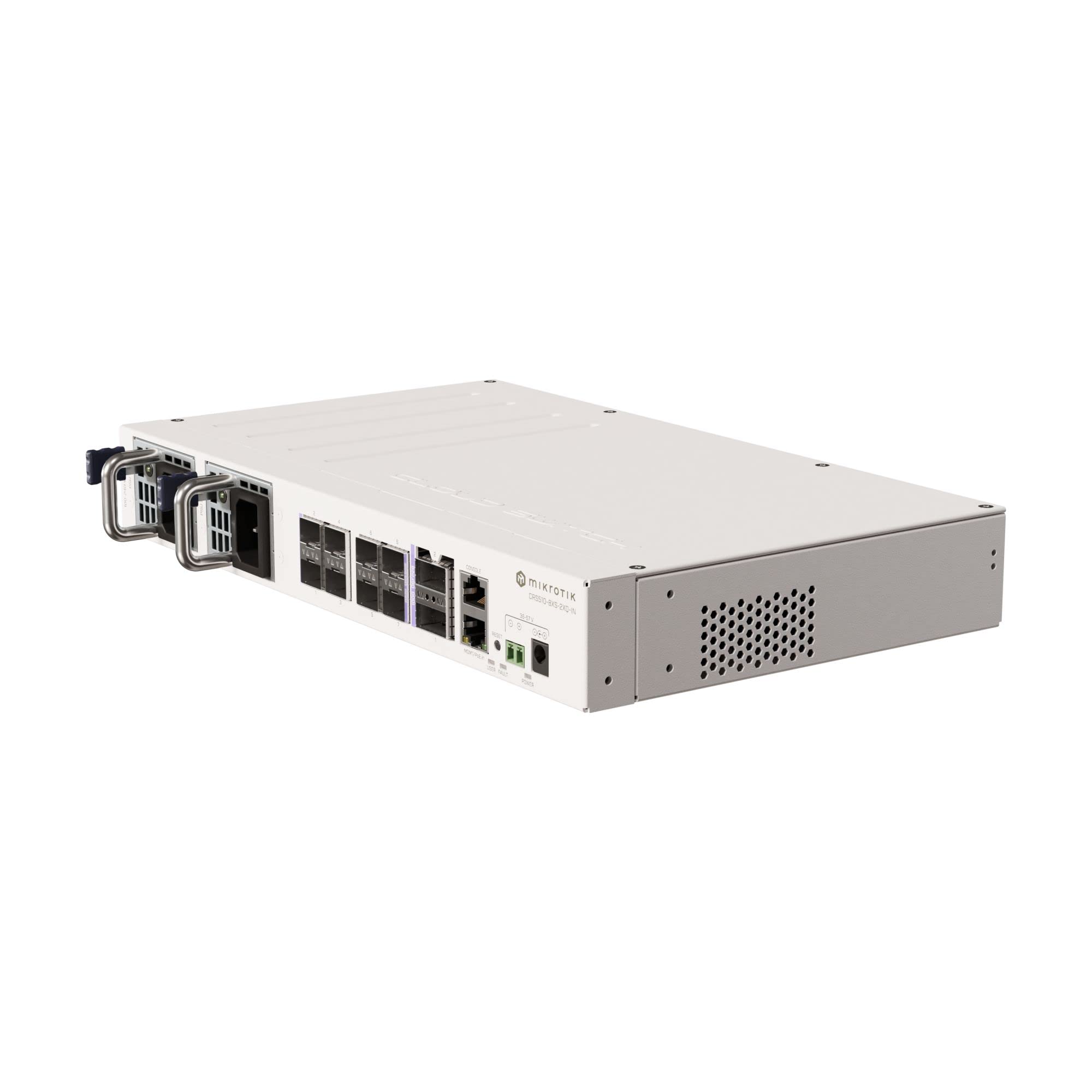 Mikrotik Crs510-8xS-2xQ-In Switch Di Rete L3 Fast Ethernet [10/100] Supporto Power Over Ethernet [poe] Bianco (mikrotik 100 Gigabit Crs510 Cloud Rout