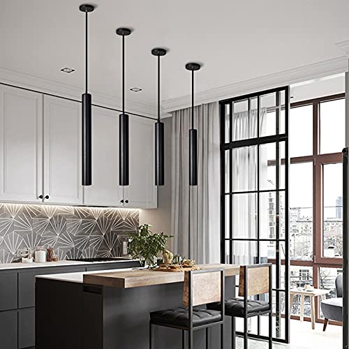 Lampe suspendue à tube long éclairage ciblé plan de travail cuisine