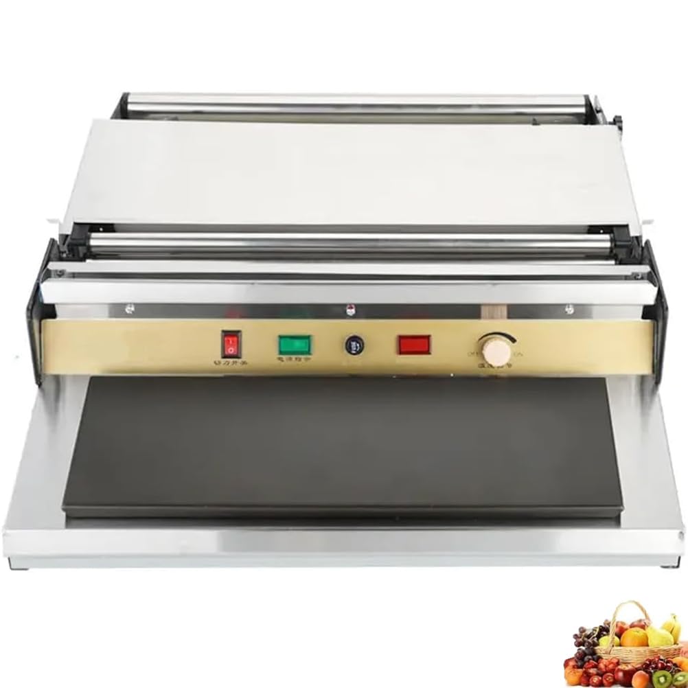 Impacchettatrice di film plastico commerciale, dispenser elettrico di pellicola per alimenti da 300 W con spie, temperatura regolabile e larghezza del film 450 mm/pellicola di riscaldamento efficiente