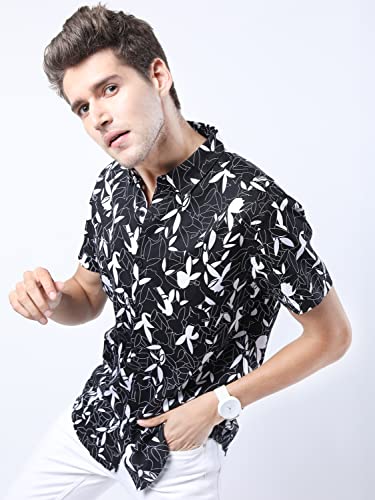 Image of Ketch Men's Cotton Slim Fit Printed Half Sleeve Shirt