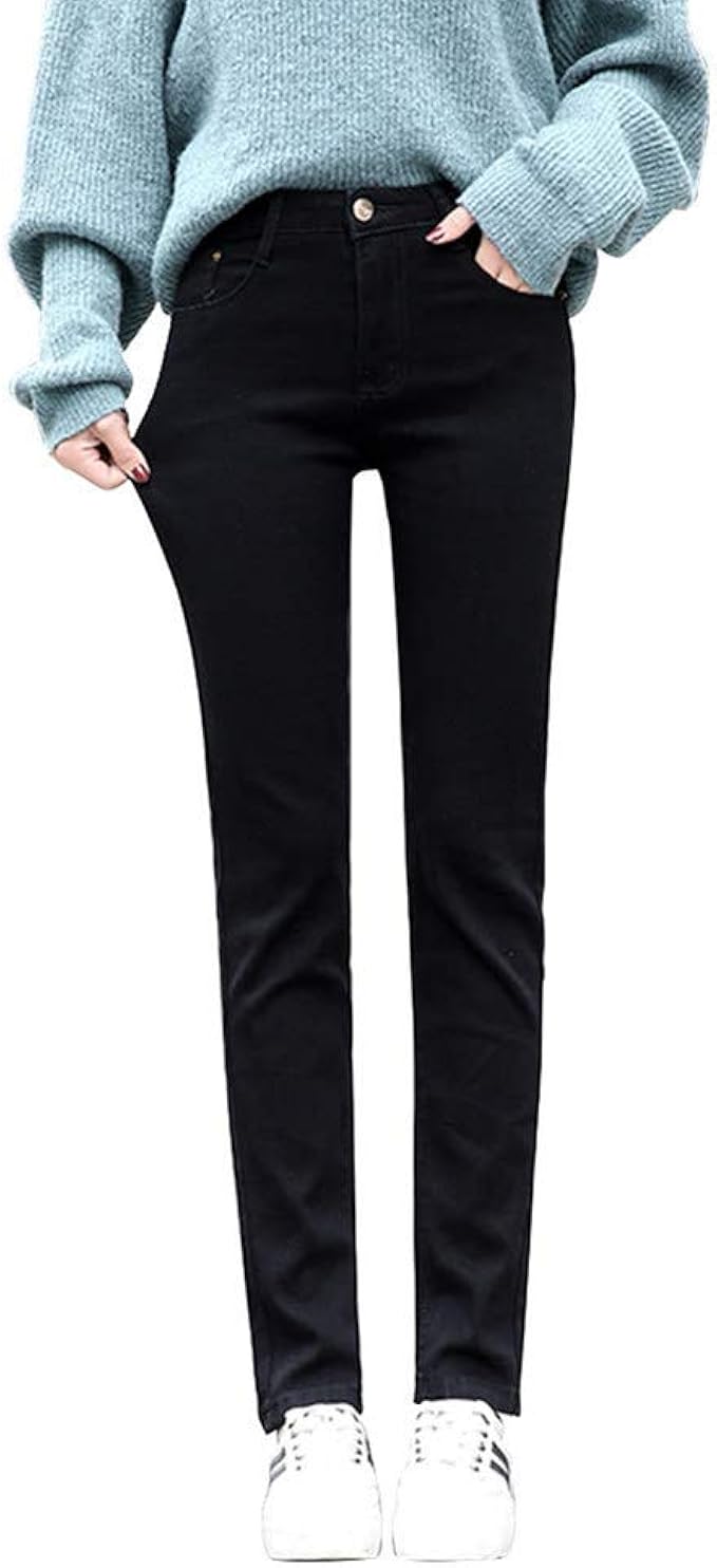 Amazon Followdream ジーンズ レディース ストレート ジーパン デニム パンツ ストレッチ ハイウエスト ロングパンツ 美脚 着痩せ スリム スキニー カジュアル ズボン 無地 秋 おしゃれ きれいめ 大人 大きいサイズ ジーンズ 通販