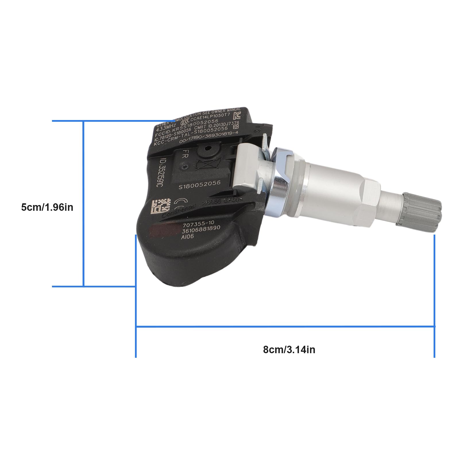Drucksensor Reifendruckkontrollsystem TPMS Sensor RDKS für 1er 2 3 4 F20 F21 F22 F23 F87 F45 F30 F31 36106856209 36106881890