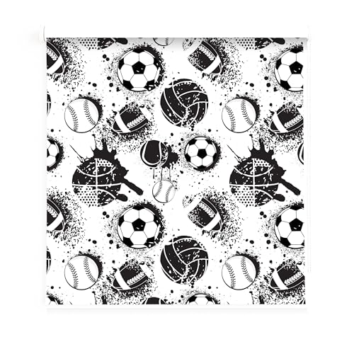 Estores infantiles niño pelota futbol, Estor enrollable juvenil futbol Estor infantil futbol habitacion niño. Estor enrollable Juvenil Translucido (60x90)