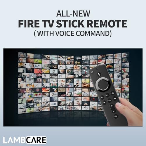 Image of Lambcare 1 Years Warranty Remote Control Compatible for Amazon Fire Tv Stick Remote Original Model L5B83G S3L46N Only 2Nd Generation Fire Tv Stick 4K Device with Alexa Voice Bluetooth Remote Control