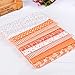 Souarts Floral Cotton Fabric Bundles Quilting Sewing Patchwork Cloths DIY Craft (Orange)