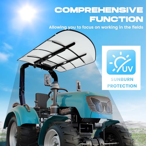 Image of ECOTRIC Tractor Canopy Compatible with All ROPS 48-3 /8 inch X 48-3 /8 inch