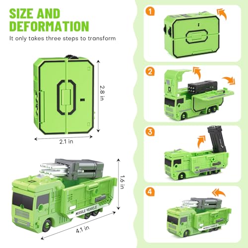 Image of Transforming Toys for Kids - Transformable Number Robots, Number Blocks for Learning & Play, Buildable Robot Set for Toddlers Ages 3-8, STEM Educational Toys for Boys & Girls Gifts