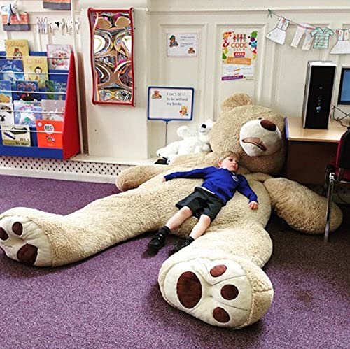 bananair Riesiger XXL-Teddybär (130 bis 340 cm), weich, perfekt für Geburtstag, Weihnachten, Spielzeug (340 cm)