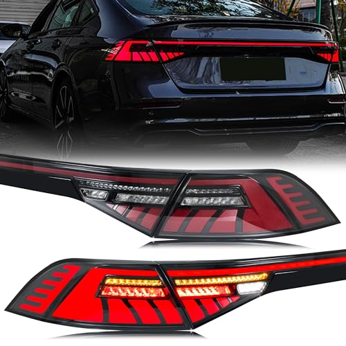 inginuity time LED Tail Lights for Honda Accord 2024 2025 11th Gen Start-up Animation Sequential Turn Signal Clear Rear Lamps Accessary Assembly