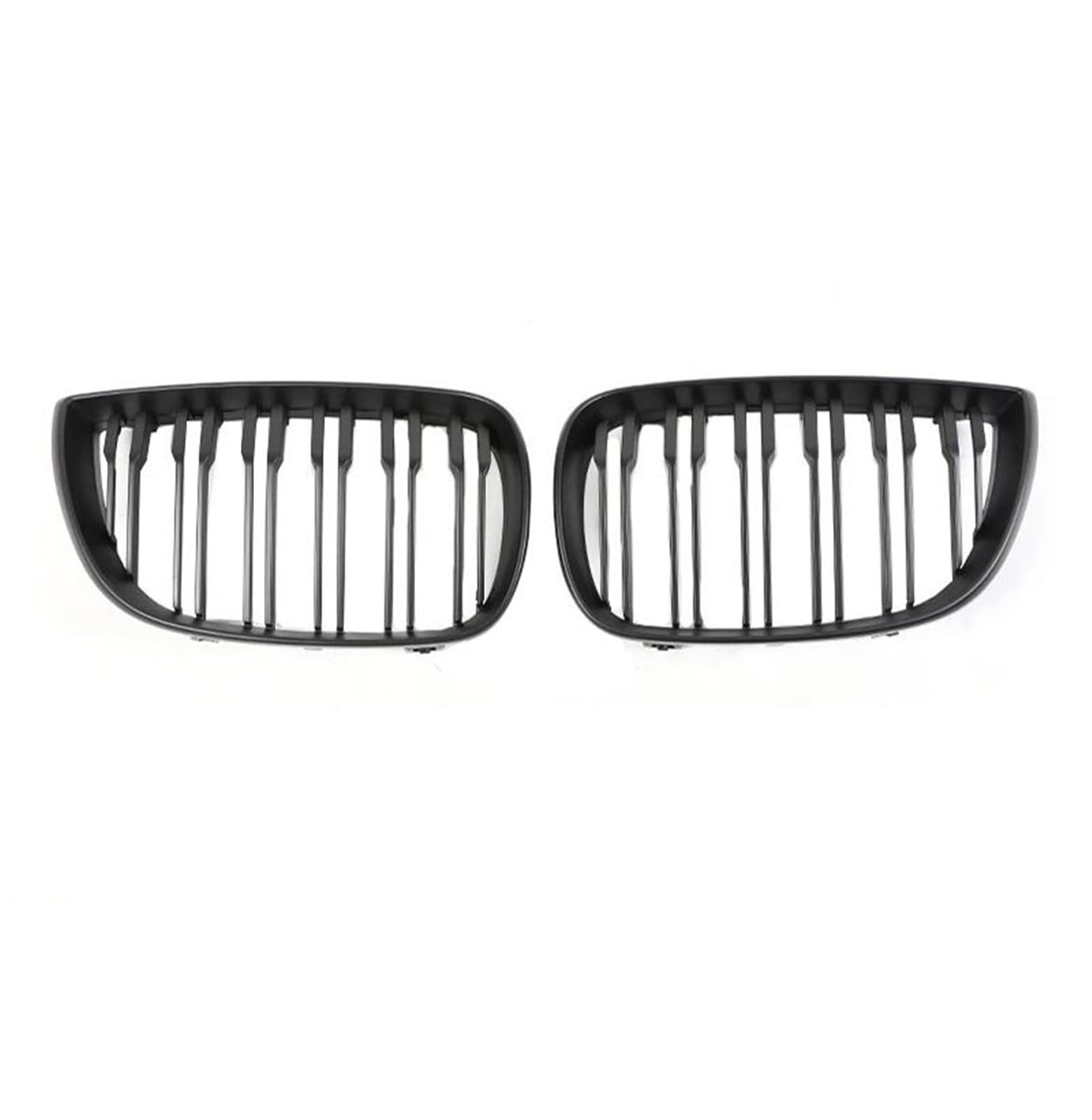 Calandre avant pour BMW Série 1 E81 E82 E87 E88 double lamelle noir mat - 3