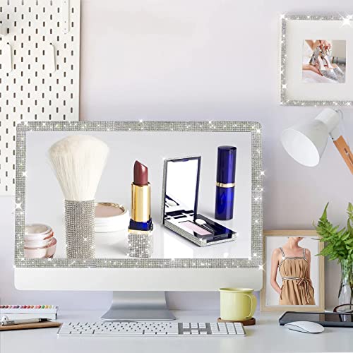 3 Rolls 6.6 Yards Self-Adhesive Crystal Rhinestone Diamond Ribbon - Diy Diamond Ribbon Stickers With 2 Mm Rhinestones For Arts Crafts,Bling Silver Ribbon Rolls For Phone,Car Decoration(Silver) #TOP5