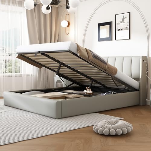 Struttura Letto California King Size In Metallo Nero: Piattaforma 50,8 Cm, Doghe In Acciaio - 2