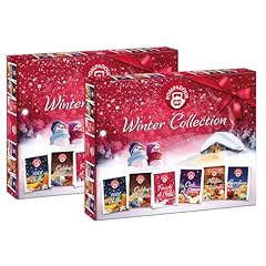 Idea Regalo - Pompadour Winter Collection Box (2 conf.da 30 filtri), 1001 Notte, Caldo Abbraccio, Fiocchi di Neve, Cielo di Stelle, Magia d'Inverno, Garofano Cannella, Senza Lattosio e Glutine, 330g