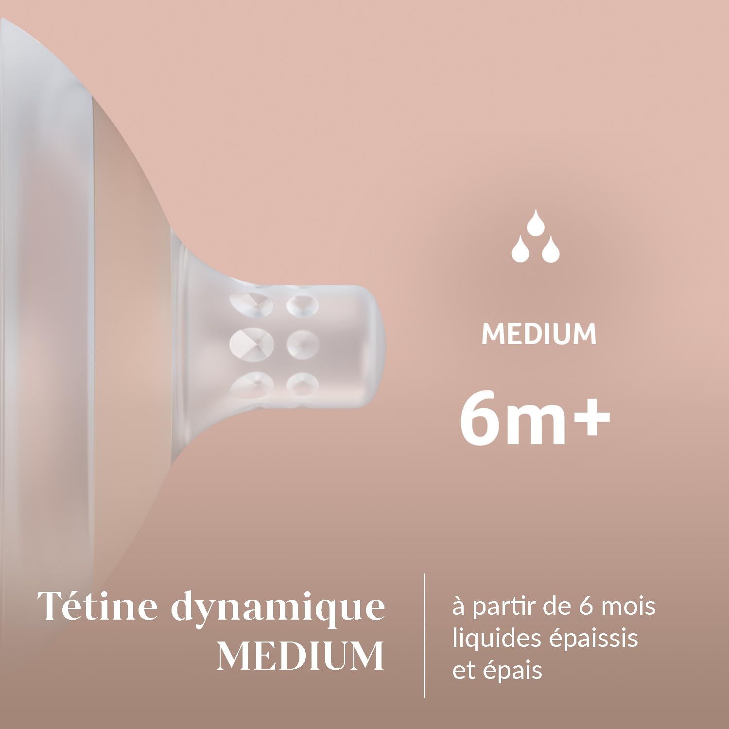 Difrax LOVI Biberon Mammafeel - 330 ml, Tétine dynamique, Compatible avec l'allaitement, Sans BPA