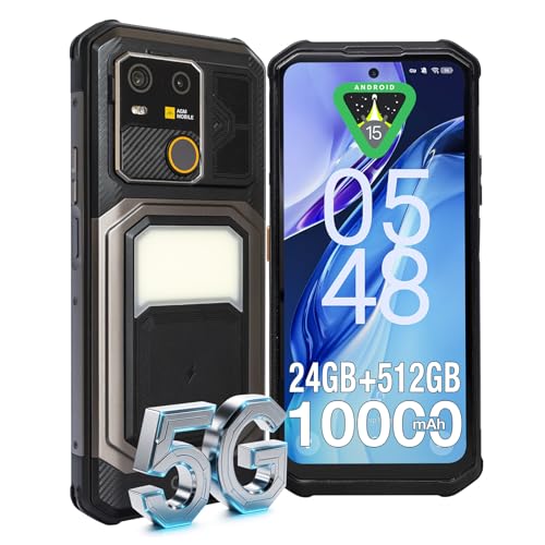 AGM G3 Flagship Rugged Smartphone 5G Unlocked, Android 15, 6.72" FHD+120Hz Fluid Display, MTK 7300, 64MP AI Camera, PD Fast & Wireless Charging, Multi