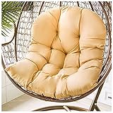 COJÍN PARA SILLA DE COLUMPIO: El cojín del asiento del columpio es lo suficientemente grueso, relleno de algodón de alta calidad, grueso y duradero, de alta elasticidad, nunca sentirá la estructura de su mecedora o silla de mimbre.