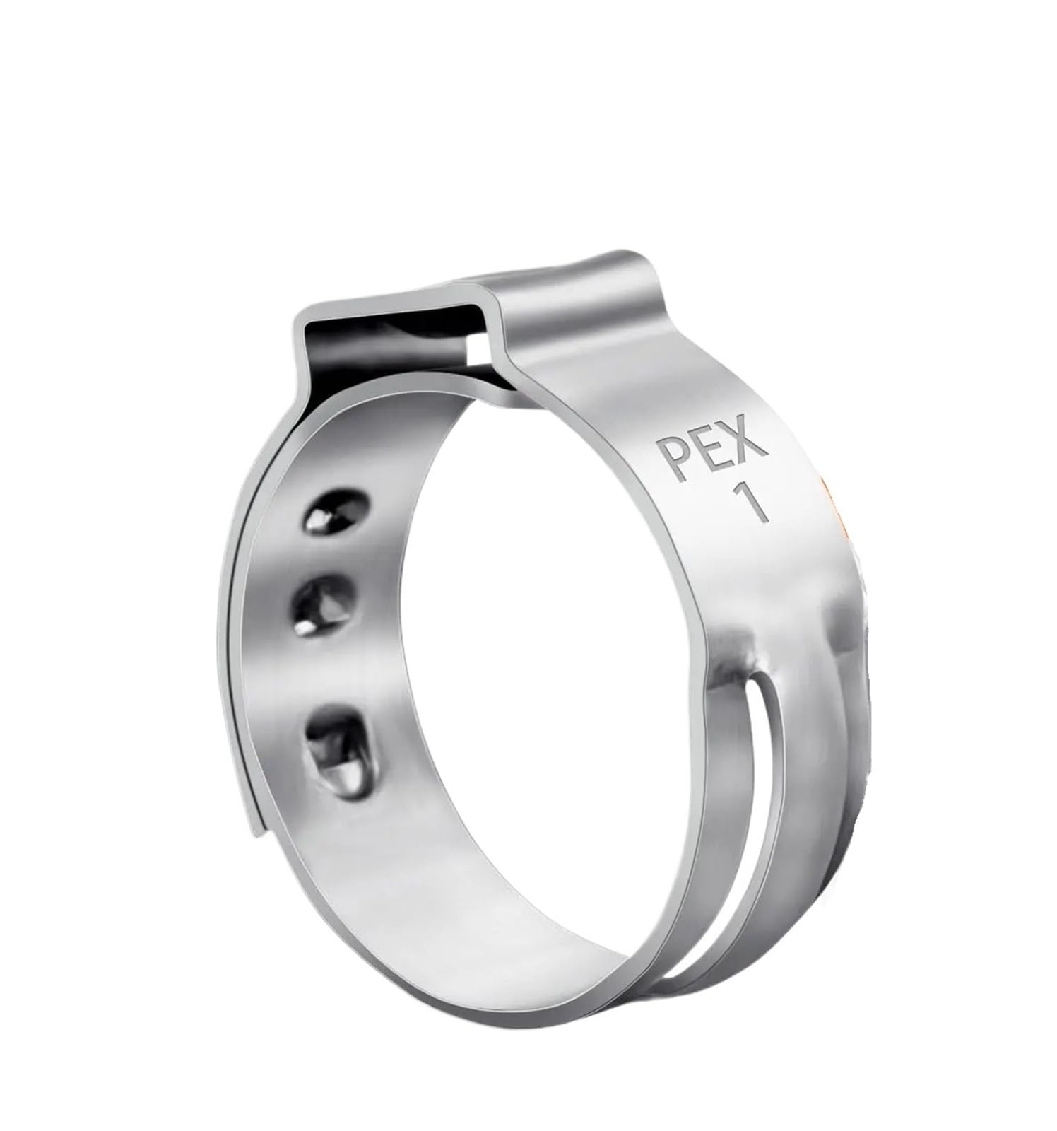 60 abrazaderas PEX de 1 pulgada, anillos de abrazadera de manguera de una sola oreja de acero inoxidable 304, anillo de engarce PEX, abrazadera de ajuste de tubería PEX de 29,6 mm
