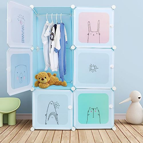 Kedia - Armoire modulaire en plastique pour chambre et enfants, organisateur de vêtements (74 x 37...