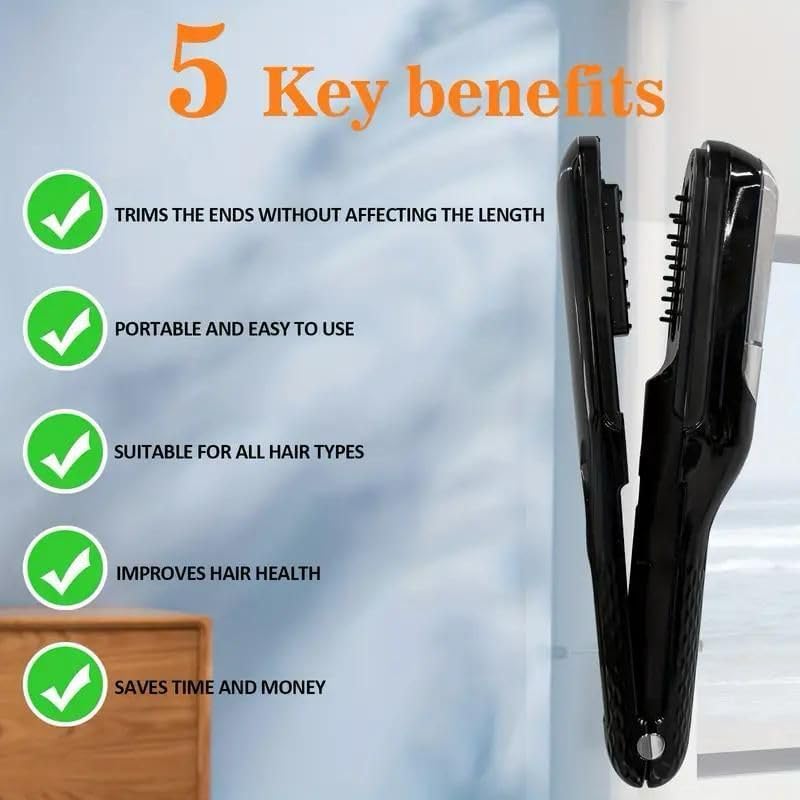 Image of ZYNTO 2025 Automatic Hair Split End Remover Machine Rechargeable 2-in-1 Splitend Pro Hair Cutter for FrizzyDry, Damaged,Broken,Curly Types,Ideal For Women Seeking Healthyhair Women Beauty Styling Tool New. (STANDARD) (ST-01)