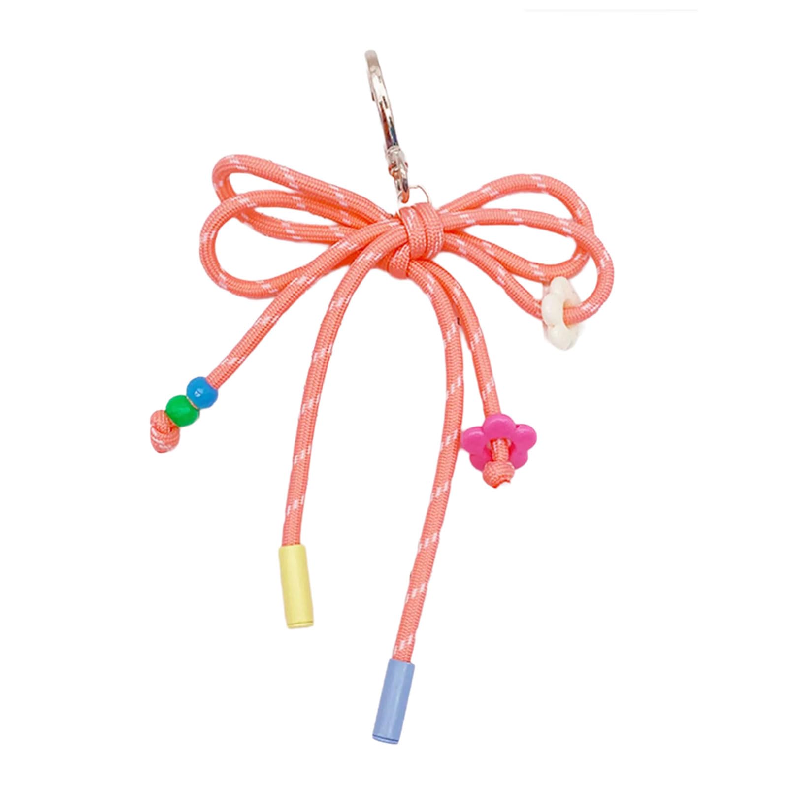 Maxtonser Colorful Nylon Braided Rope Keychain Comfortable Hand Feel Waterproof and Stain Resistant Craft Supplies Daily Use