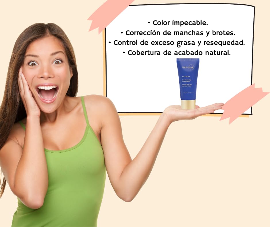 CC CREAM (LIGHT) Crema Correctora con Color FPS 20 de Terramar Brands