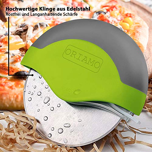 Pizzaschneider Oriamo ® XXL, Pizzaroller, Pizzarad, Pizza Cutter
