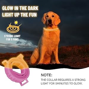   VICSOM-Calming-Collar-Dog-Luminous-Glow-Dog-Calming-Collars-Pheromone-Dog-Calming-Collar-Waterproof-Anxiety-Relief-Anti-Stress-Dog-Collar-with-60-Days-Long-Calming-Effect-4-Packs-Pink