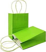 Vista 13 de AZOWA Bolsas de regalo Mini bolsas de papel kraft con asas (4 x 2.4 x 6 pulgadas, negras, 25 unidades)