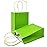 AZOWA Lime Green Gift Bags Mini Kraft Paper Bags with Handles for Party Favors (4 x 2.4 x 6 in, Lime Green, 12 Pcs)