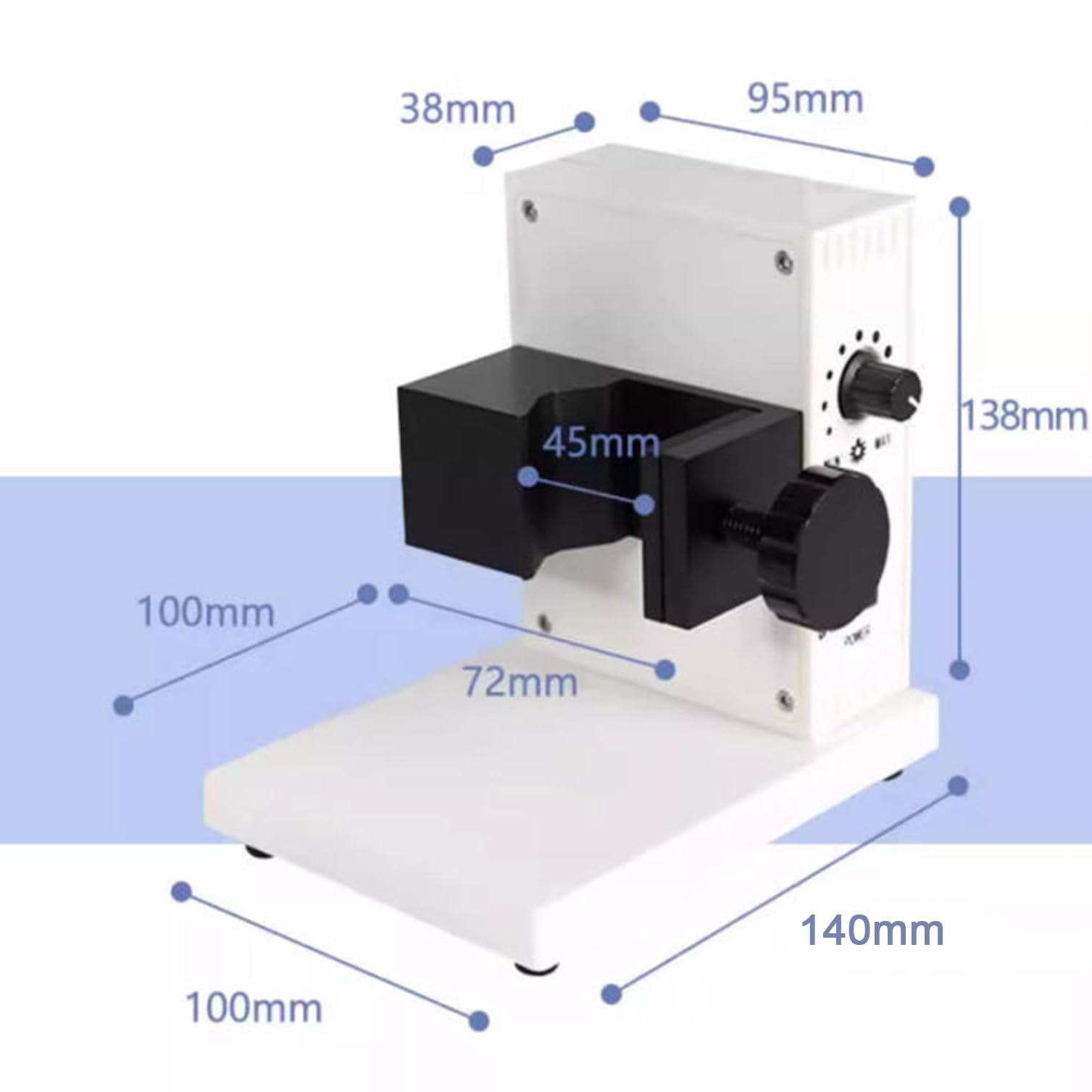 Fuente de luz para microscopio, iluminador de fibra óptica de 6000 K con brillo ajustable y apertura para microscopios de zoom estéreo y reparación de PCB