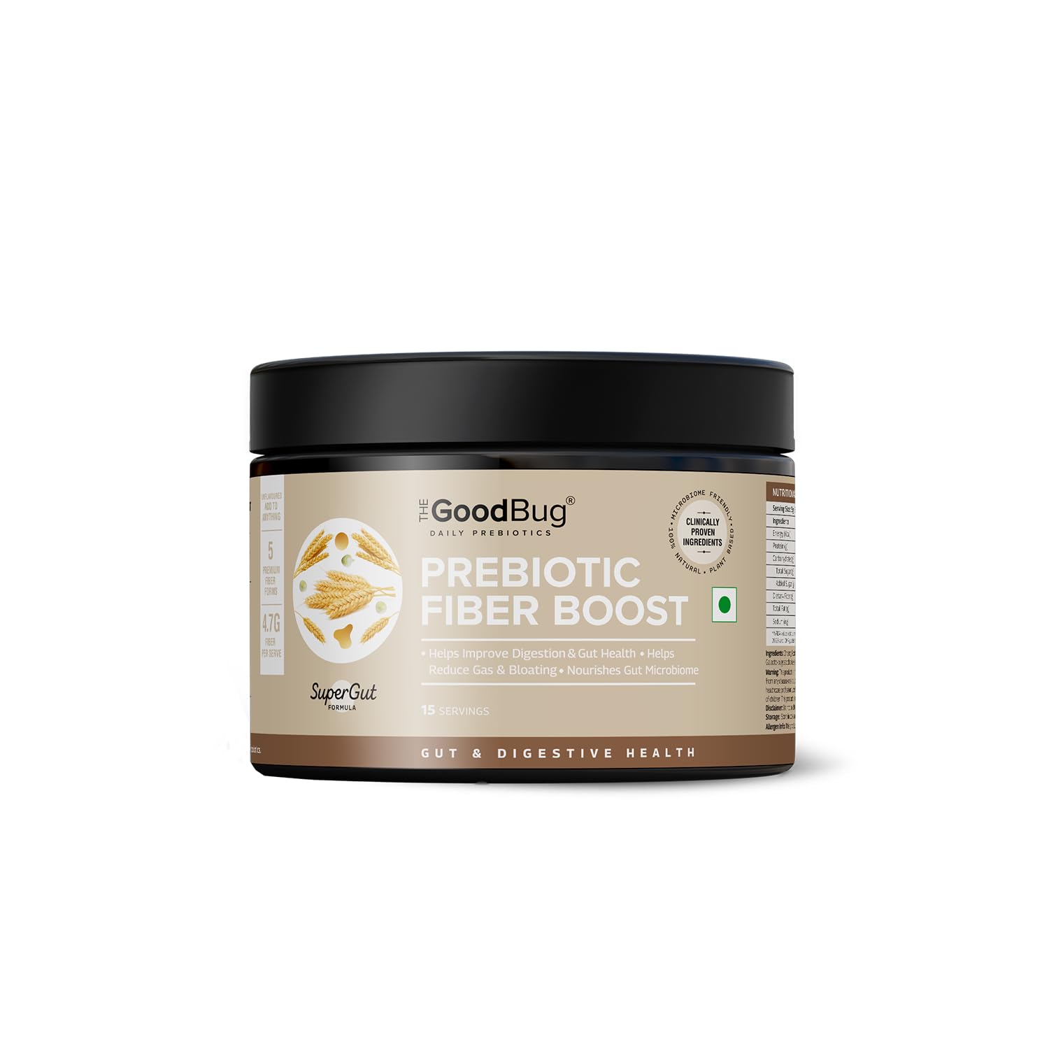 The Good Bug Prebiotic Fiber Boost Powder Improves Digestion Bloating & Gas Relief Natural Fiber Supplement From Green Pea, Chicory Root & Fos Non-Gmo Gluten Free 15 Servings-image-17