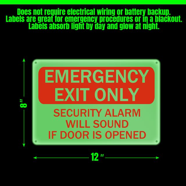 Feuerausgang Schild "Do Not Block" – 2 Stück Aus Aluminium, 250x180 Mm | Wetterfest & Leicht Montierbar