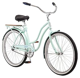 Schwinn Destiny Cruiser Bike, 26 Inch Bike for Women and Men, Single-Speed Beach Cruiser Bicycle, Rear Coaster Brake, Comfortable Padded Seat, Upright Riding Position, Adult Bicycle