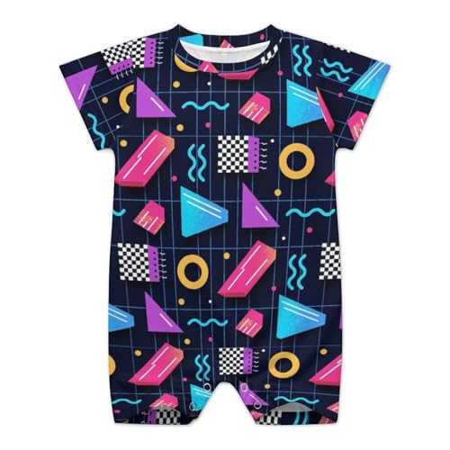 Image of AuHomea Newborn Baby Romper Clothing Cute Infant Short Sleeve Clothes Jumpsuit Playsuit One Piece Outfit for Boy Girl