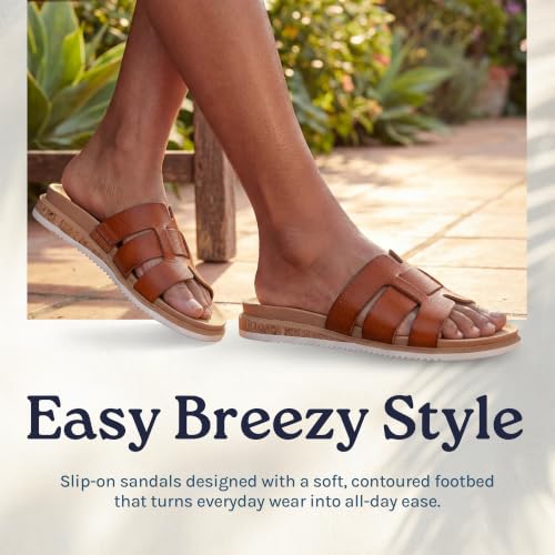 Image of Skechers Womens Desert Kiss Low - Peak Look | Casual sandal, Skechers Plush Foam cushioned comfort footbed, Vegan leather strap upper, flexible outsole