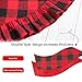 Townshine Christmas Tree Skirt, 48 Inch Red and Black Plaid Buffalo for Holiday Party Tree Mat