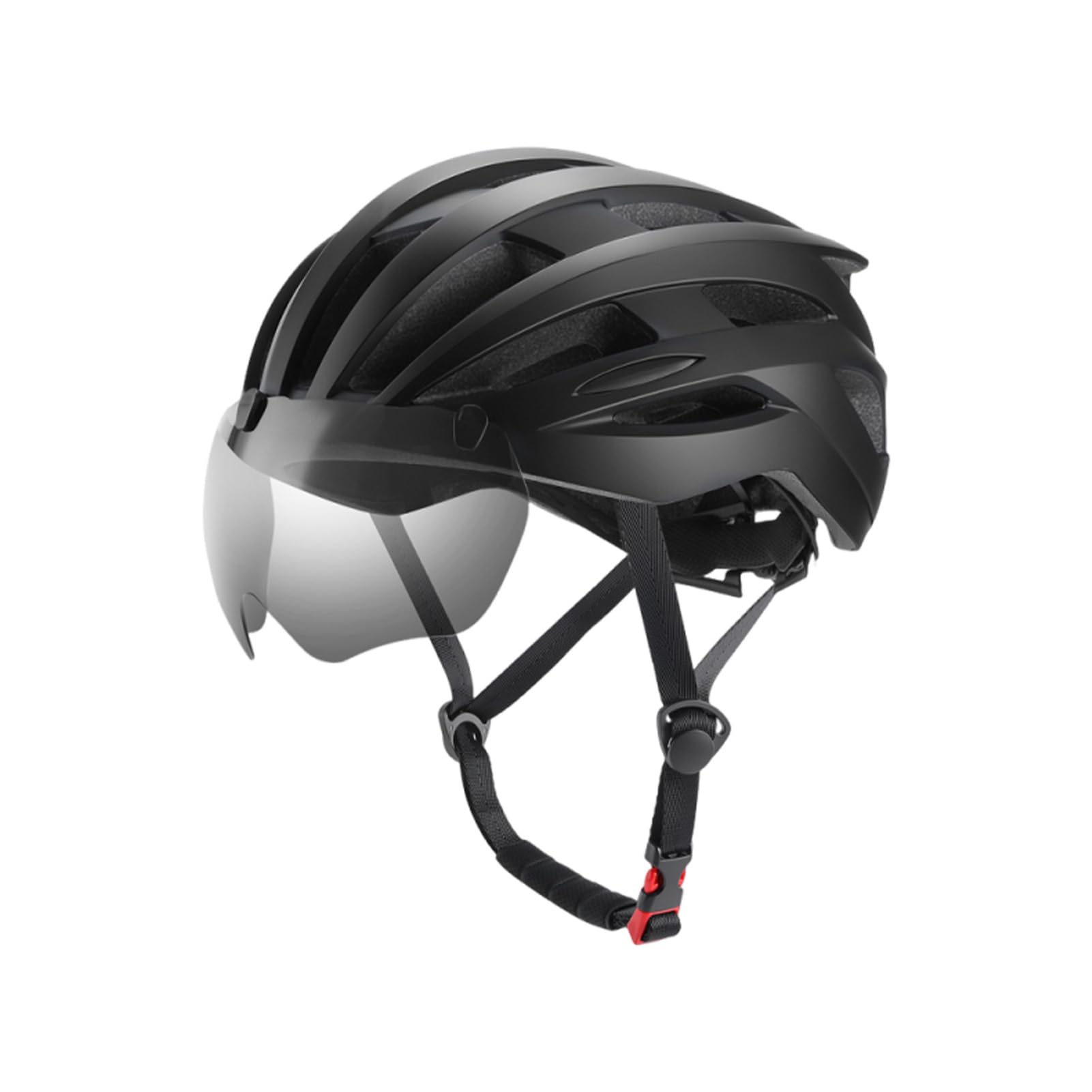 Cosiki Goggles Helmet with 24 Ventilation Holes for Men Women Large Head Size 62-65cm Cycling Helmet for Adults, Breathable with Windshield for Riding (62-65cm)