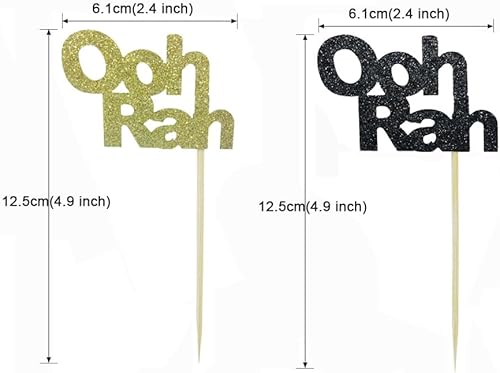 Miniatura 6 de 24 piezas de emblema para cupcakes para fiestas de jubilación, fiestas temáticas, bodas, fiestas de cumpleaños, decoraciones