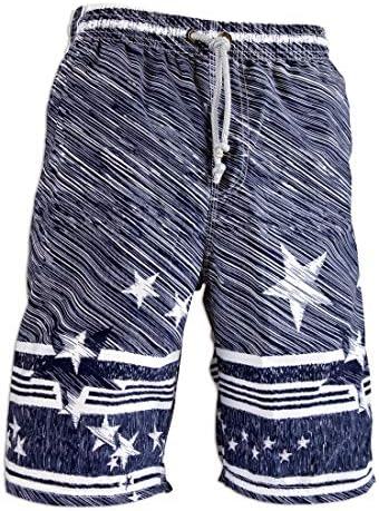 Board Shorts Men's Swim Trunks Beach with NO Lining,Holiday Party Swim Pants More comfertable Hips XL 52-53in(XL Size, Meteor Shower - Blue