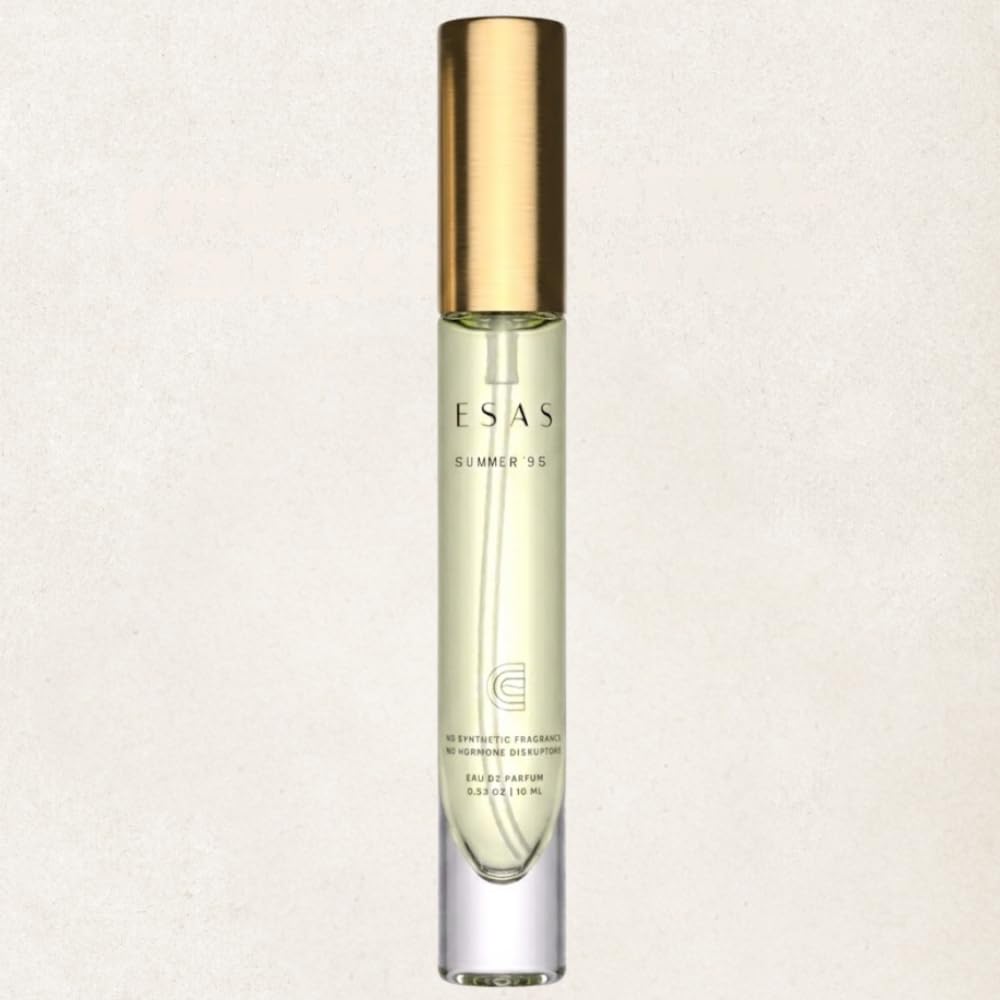 ESAS NYC Organic Fine Fragrance | Summer '95 | Solar, Warm, Tropical | Fresh & Fruity Eau de Parfum | 10mL / 0.33 fl oz