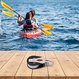 EasyByMall Einzelner Riemenscheibenblock mit Drehkopf, 680 kg Tragkraft, Bügel aus 316 Edelstahl, reibungsarme Acetylscheibe für 12 mm Seil, Segelboot-Rigging