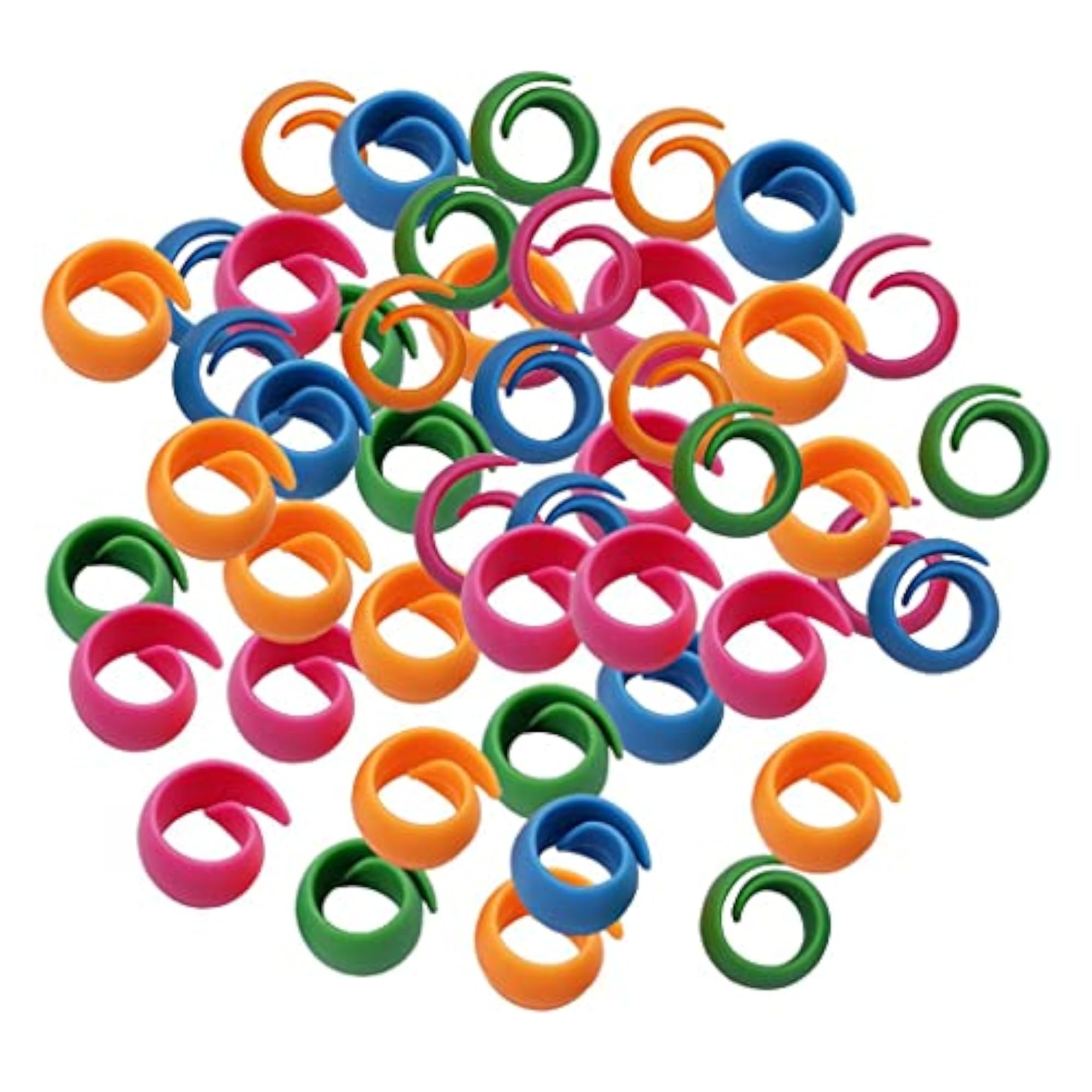 48Pcs Multicolor Silicone Thread Spool Huggers Sewing Accessories