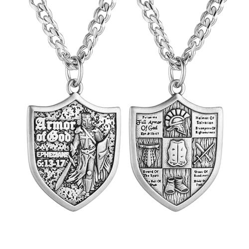 Collier templier homme en acier inoxydable de qualité supérieure et croix rouge