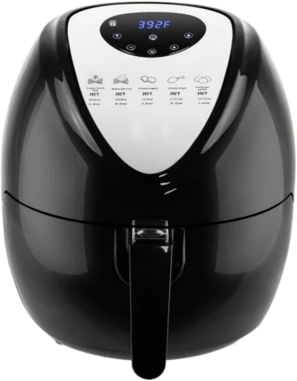 6.8QT Digital Air Fryer with 7 Presets, Touch Screen Non-Stick Basket & Guided Cooking – 1800W Family Size Countertop Convection Oven for Fries, Chicken & Small Restaurants, Dishwasher-Safe Parts