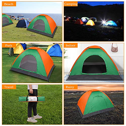 Carpa para camping 2 personas dome impermeable miniatura 6