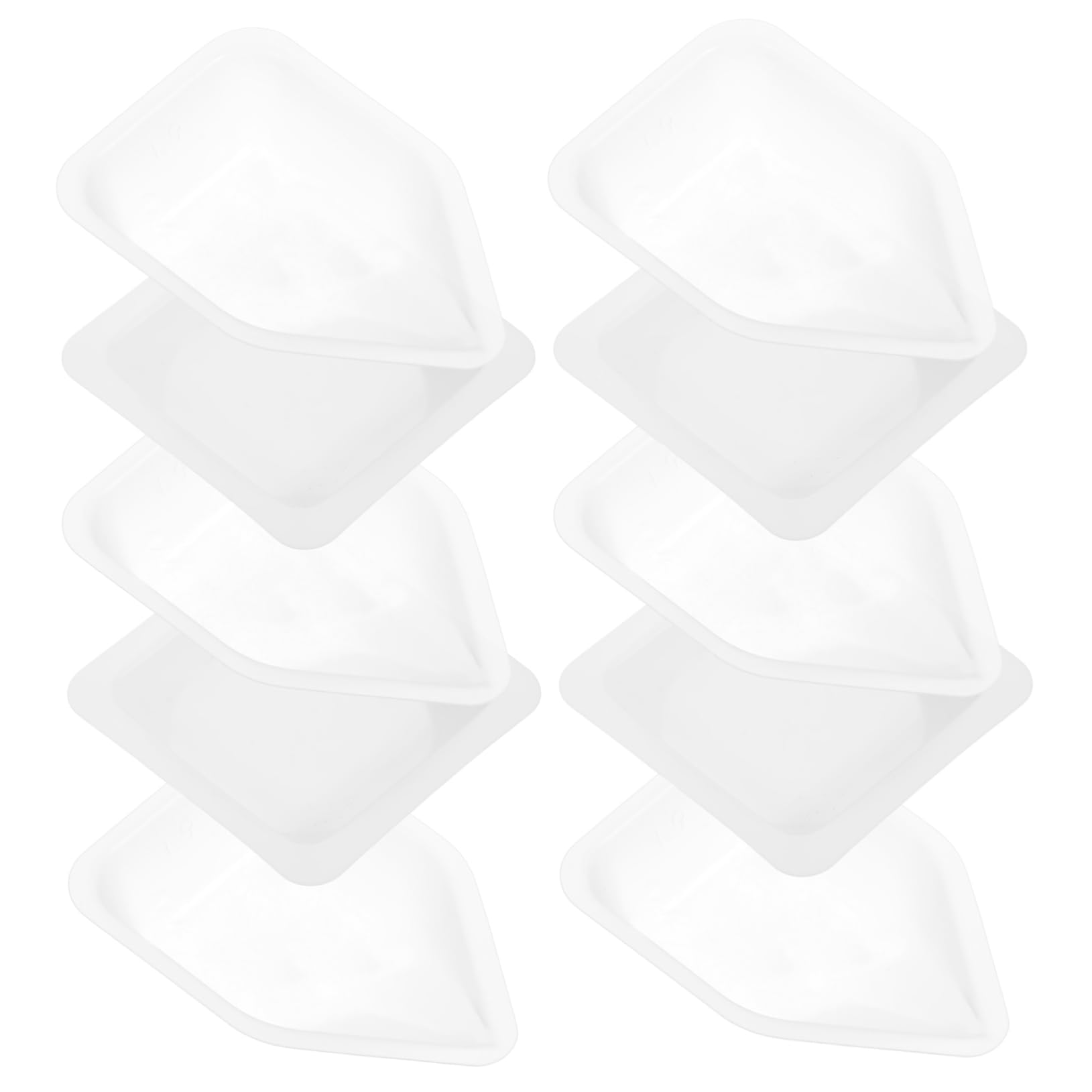NAMOARLY Plastic Weighing Dishes Scale Pans Lab Dishes 100pcs Set Weighing Boats with Chamfered Edges