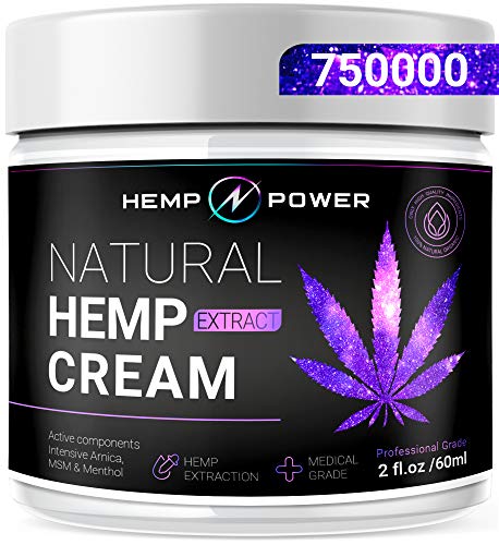 Hemp Power Pain Relief Cream - Relieves Muscle, Joint Pain, Lower Back Pain