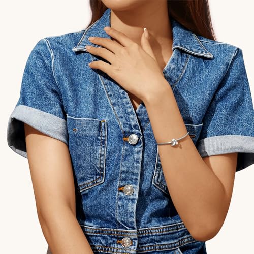 GNOCE Glow-in-the-Dark Ghost Charm Sterling Silver Bead Halloween Charm Fit Bracelet/Necklace for Women Wife/Jewelry Gift3